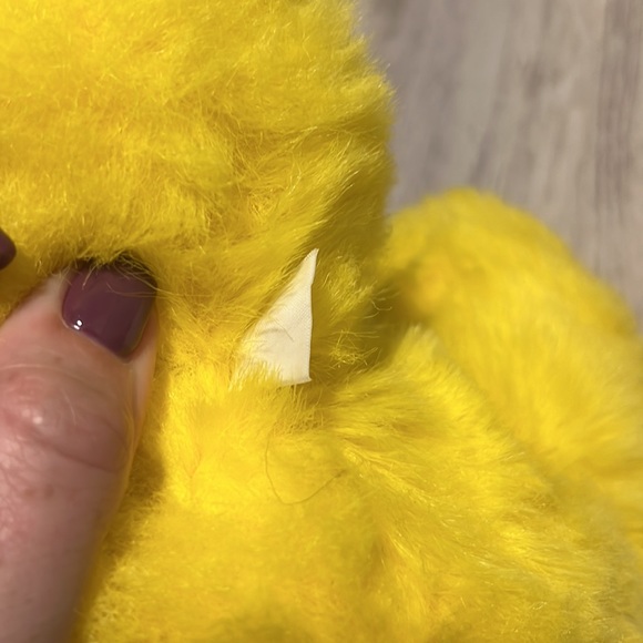 Vintage 1986 Crayola Bear Yellow Plush Brinney And Smith Heartline 13 Inches - Picture 5 of 5